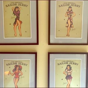 Sailor Jerry posters ONLY (x4)